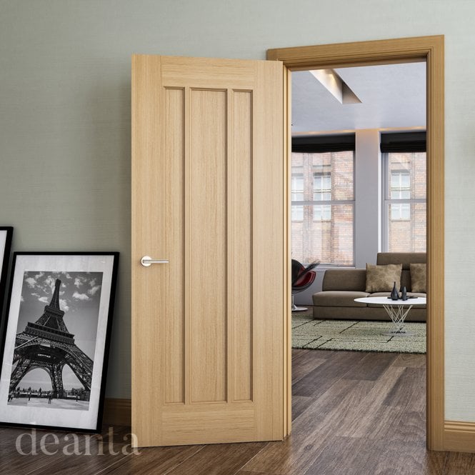 Deanta Norwich Unfinished Oak Internal Door