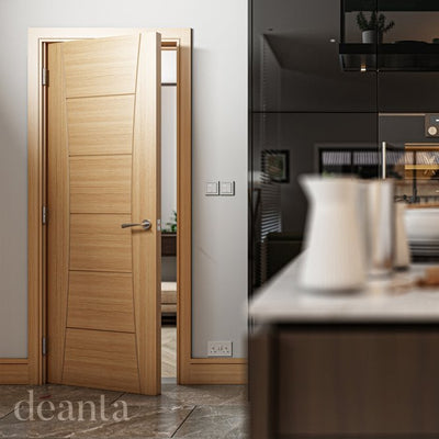Deanta Pamplona Prefinished Oak FD30 Fire Door