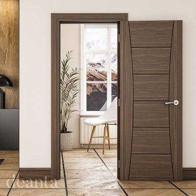 Deanta Pamplona Prefinished Walnut FD30 Fire Door