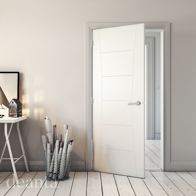 Deanta Pamplona White Primed FD30 Fire Door