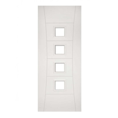 Deanta Pamplona White Primed Internal Glazed Door