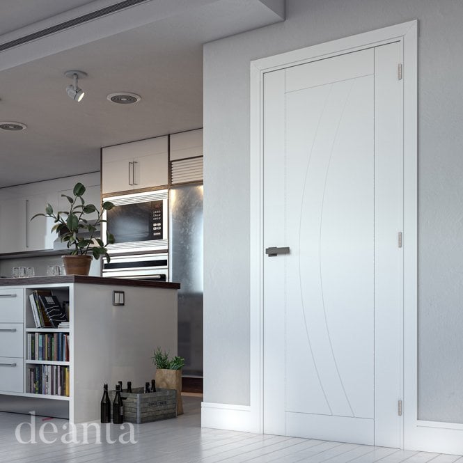 Deanta Ravello White Primed Internal Door