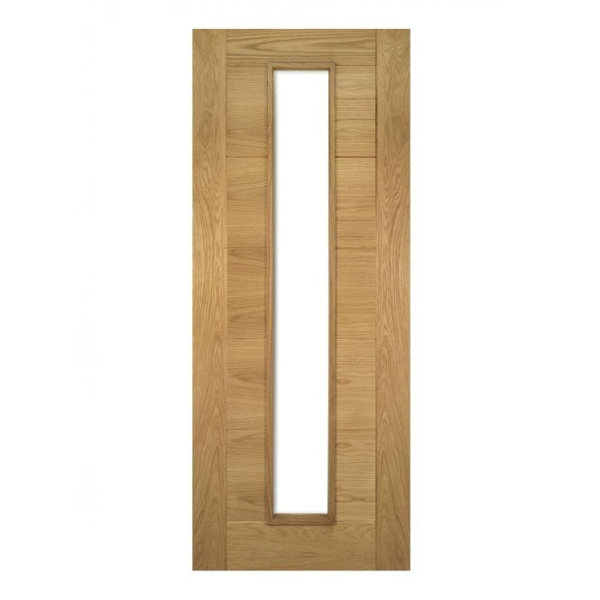 Deanta Seville Prefinished Oak 1L Glazed FD30 Fire Door