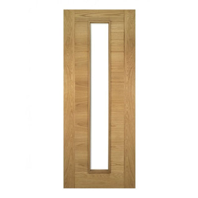 Deanta Seville Prefinished Oak 1L Glazed FD30 Fire Door