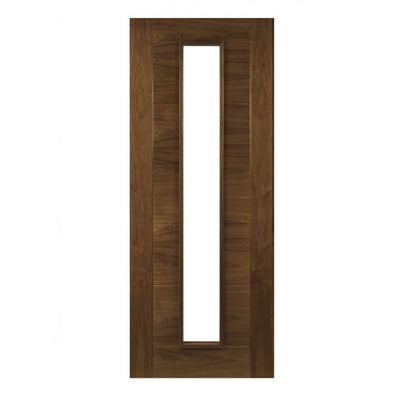 Deanta Seville Prefinished Walnut 1L Glazed FD30 Fire Door