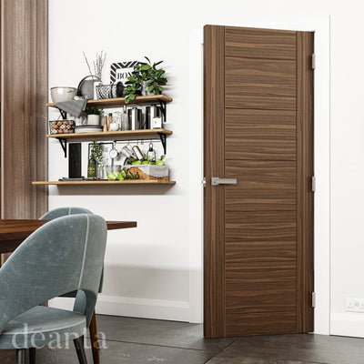 Deanta Seville Prefinished Walnut FD30 Fire Door