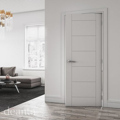 Deanta Seville White Primed FD30 Fire Door