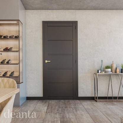 Deanta Shoreditch Pre-Finished Black Internal Door