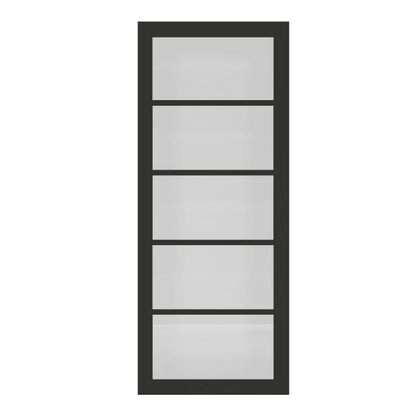 Deanta Shoreditch Pre-Finished Black Internal Glazed Door