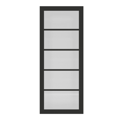 Deanta Shoreditch Pre-Finished Black Internal Glazed Door