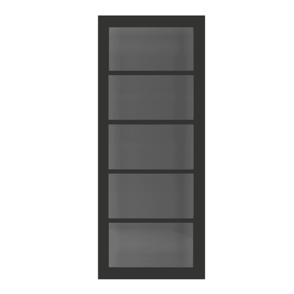 Deanta Shoreditch Pre-Finished Black Tinted Internal Glazed Door