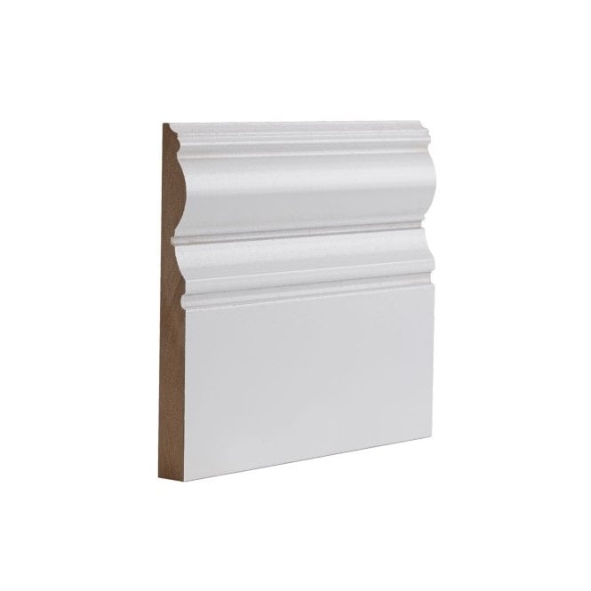 Deanta White Primed Victoriana Skirting
