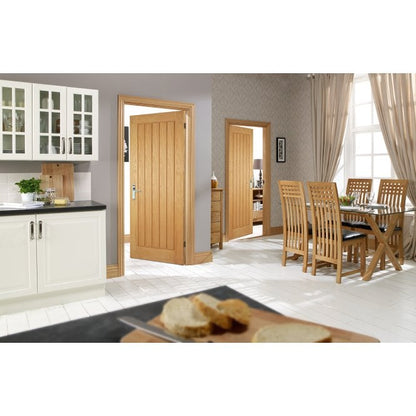 LPD Unfinished Oak Mexicano FD30 Fire Door