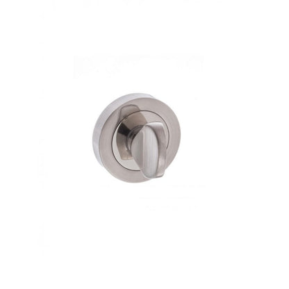 Atlantic Status WC Turn and Release on Round Rose - Satin Nickel/Nickel Plate