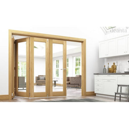 Deanta Folding System - Bifold Frame Kit Prefinished Walnut