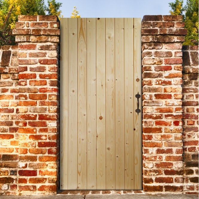 XL Joinery Ledged & Braced External Pine Gate or Shed Door