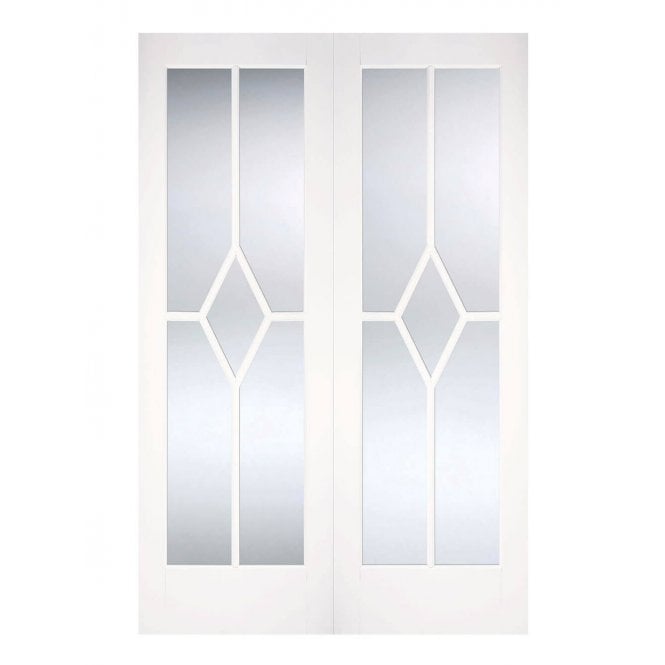 LPD White Reims Internal Glazed Door Pair