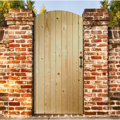XL Joinery Ledged & Braced Arched Top External Pine Gate