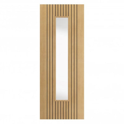 JB Kind Aria Oak Laminated Internal Glazed Door