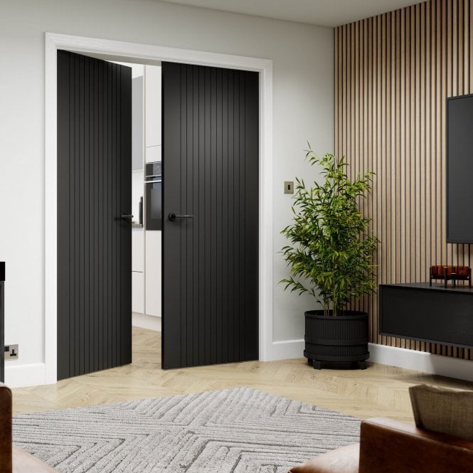 JB Kind Aria Black Laminated Internal Door