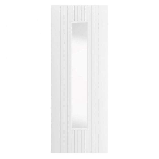 JB Kind Aria White Primed Internal Glazed Door