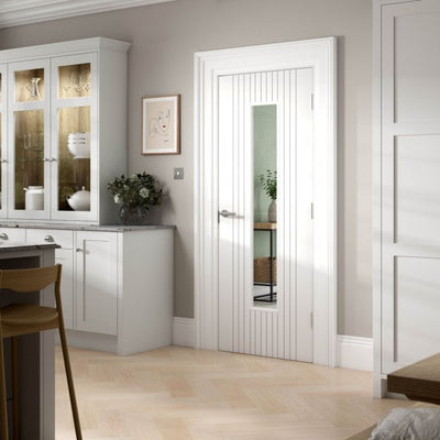 JB Kind Aria White Primed Internal Glazed Door