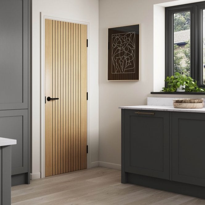 JB Kind Aria Oak Laminated Internal Door