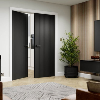JB Kind Aria Black Laminated Internal FD30 Fire Door