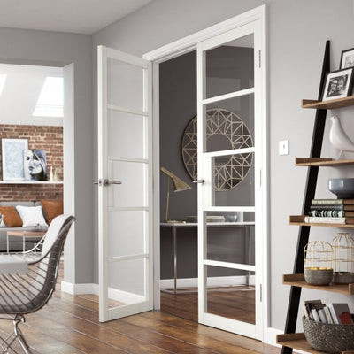 JB Kind Metro White Internal Glazed Door