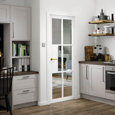 JB Kind Civic White Internal Glazed Door