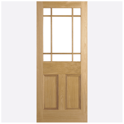 LPD Victorian Oak Downham Un-Glazed Vestibule Door