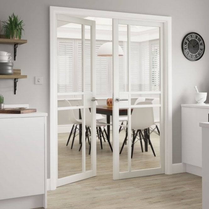 JB Kind City White Internal Glazed Door