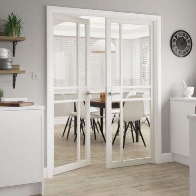 JB Kind City White Internal Glazed Door