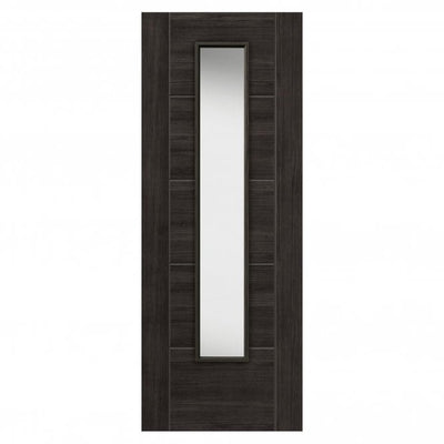 JB Kind Tigris Dark Grey Glazed Laminated Internal Door