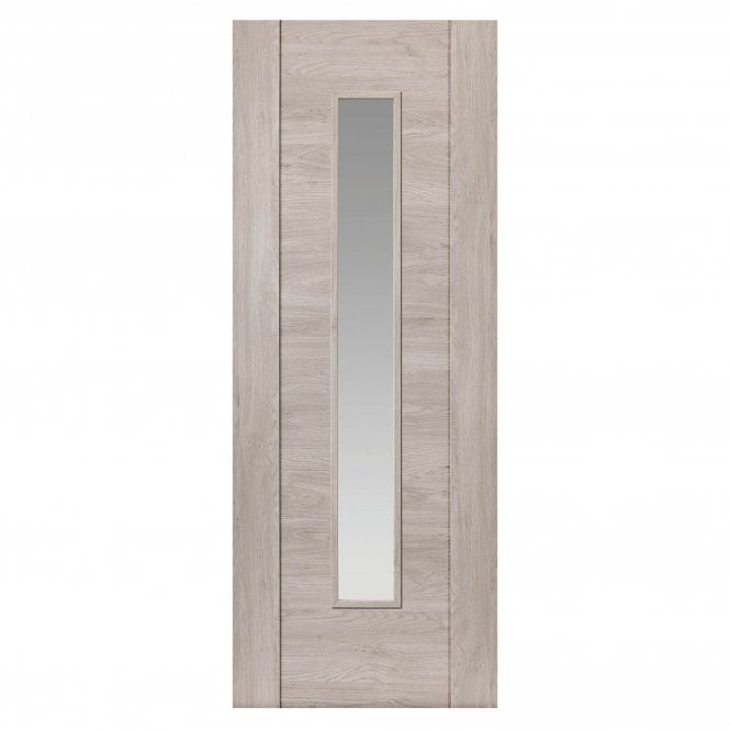 JB Kind Alabama Light Grey Glazed Laminated Internal Door