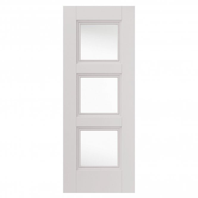 JB Kind Catton White Primed Internal Glazed Door