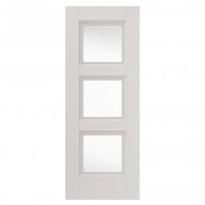 JB Kind Catton White Primed Internal Glazed Door