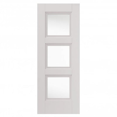 JB Kind Catton White Primed Internal Glazed Door