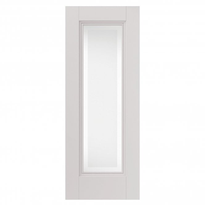 JB Kind Belton Etched Glazed White Primed Internal Door