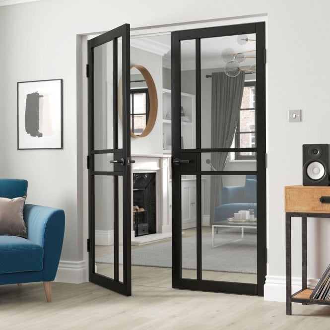 JB Kind City Black Internal Glazed Door