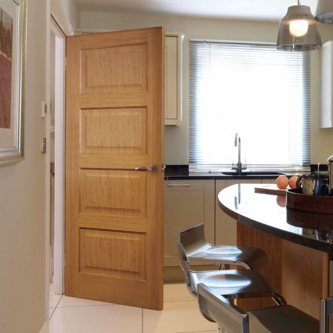 JB Kind Mersey Unfinished Oak Internal Door