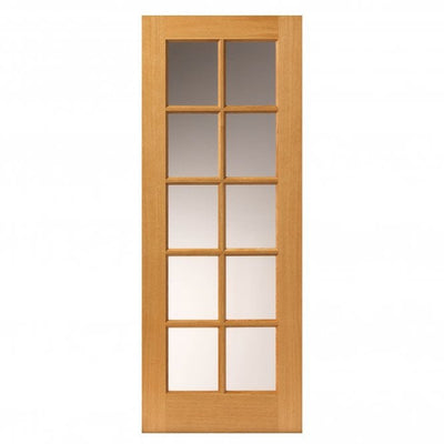 JB Kind Gisburn Oak Internal Glazed Door