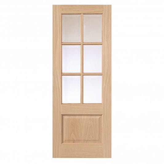 JB Kind Dove Oak Internal Glazed Door