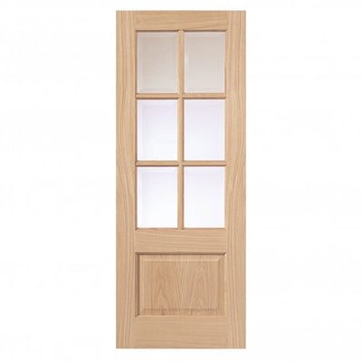 JB Kind Dove Oak Internal Glazed Door
