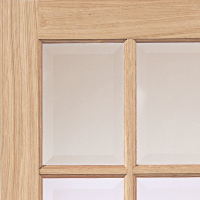 JB Kind Dove Oak Internal Glazed Door