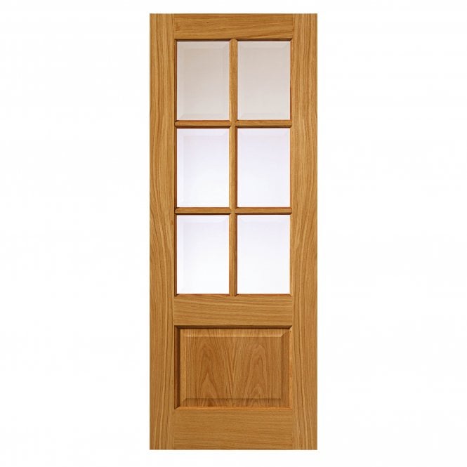 JB Kind Dove Oak Finished Internal Glazed Door
