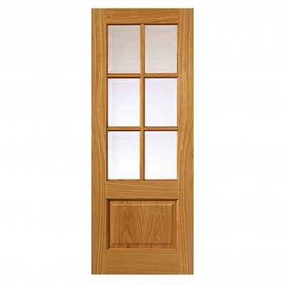 JB Kind Dove Oak Finished Internal Glazed Door