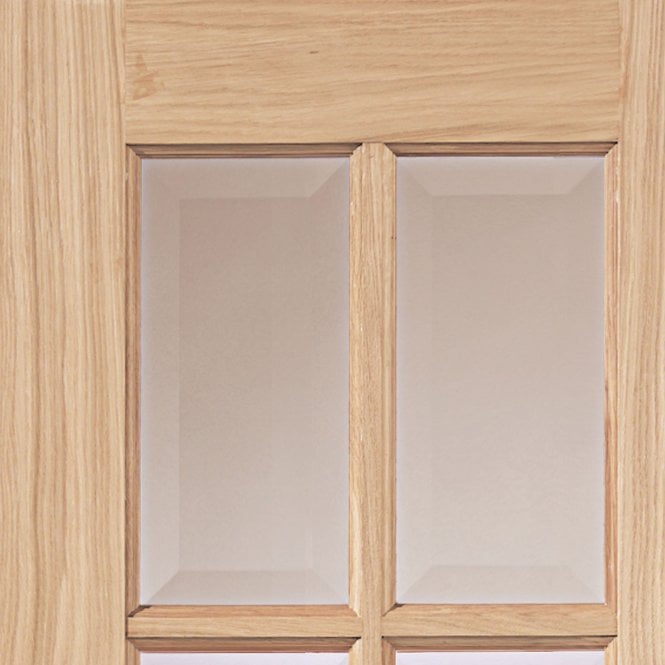 JB Kind Dove Oak Internal Glazed Door Pair