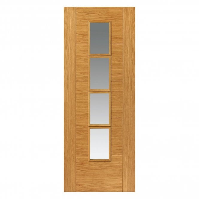 JB Kind Bela Oak Clear Internal Glazed Door