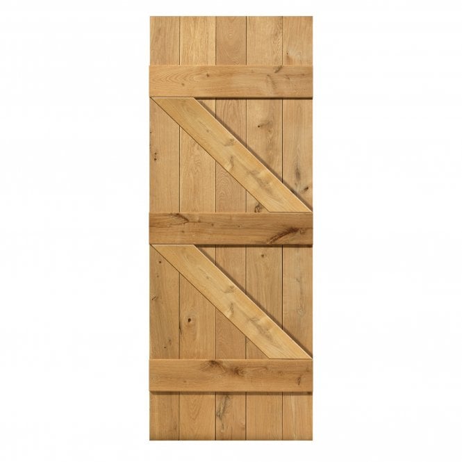 JB Kind Rustic Oak Ledged Internal Door